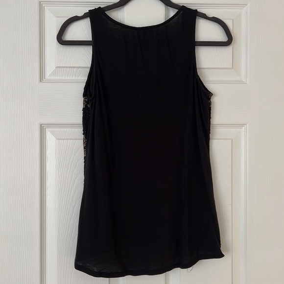 Express Black and Gold Scoop Neck Tank - Picture 2 of 2